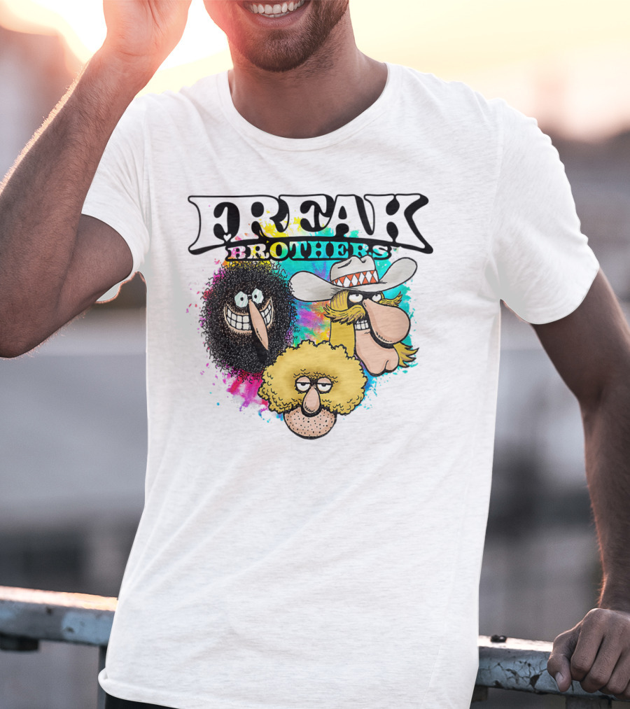 Freak Brothers Colorful Trio Faces T-Shirt