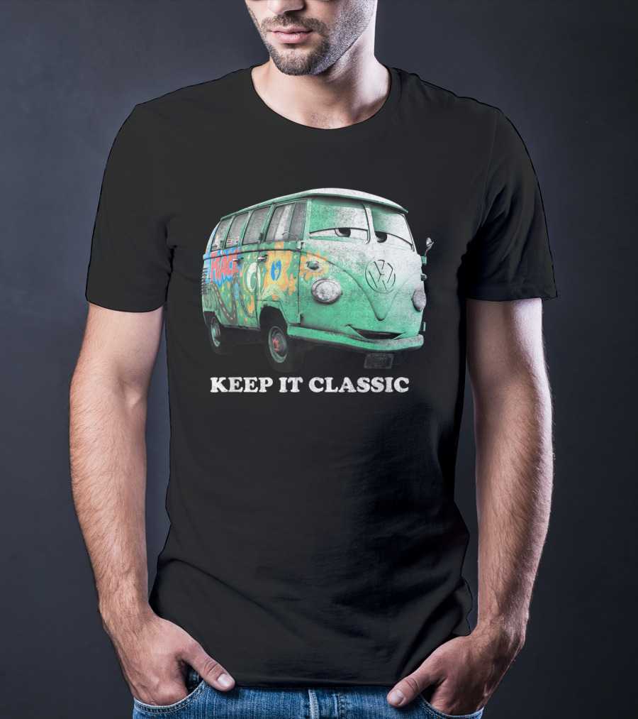 Disney Pixar Cars Fillmore Keep It Classic Volkswagen Van T-Shirt