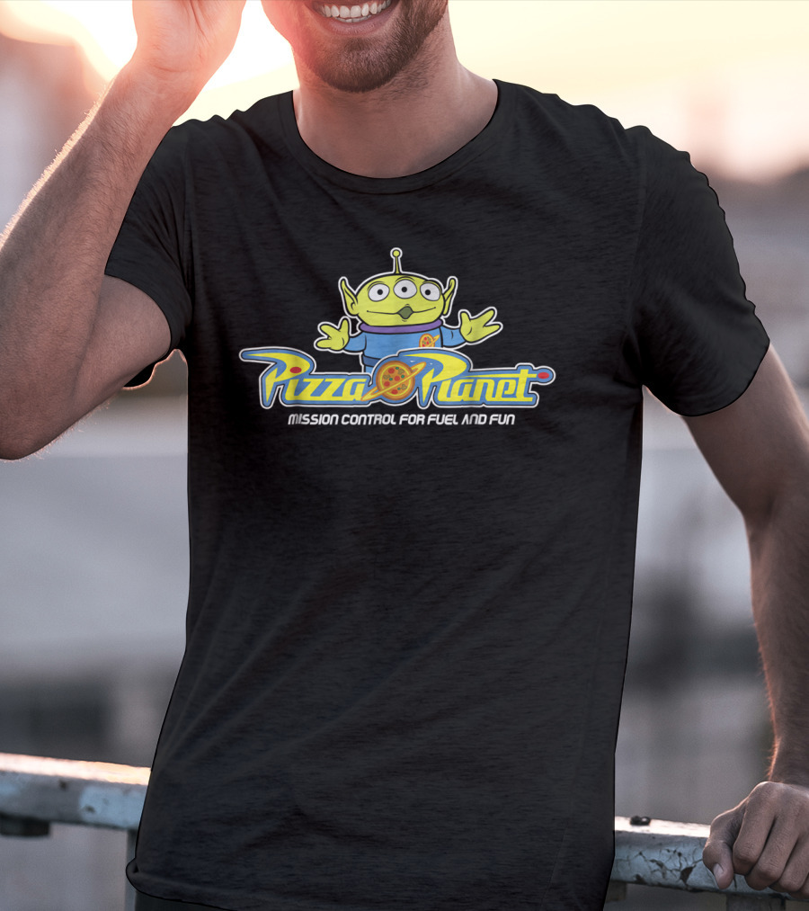 Pizza Planet Alien Mission Control For Fuel And Fun Disney Pixar Toy Story T-Shirt
