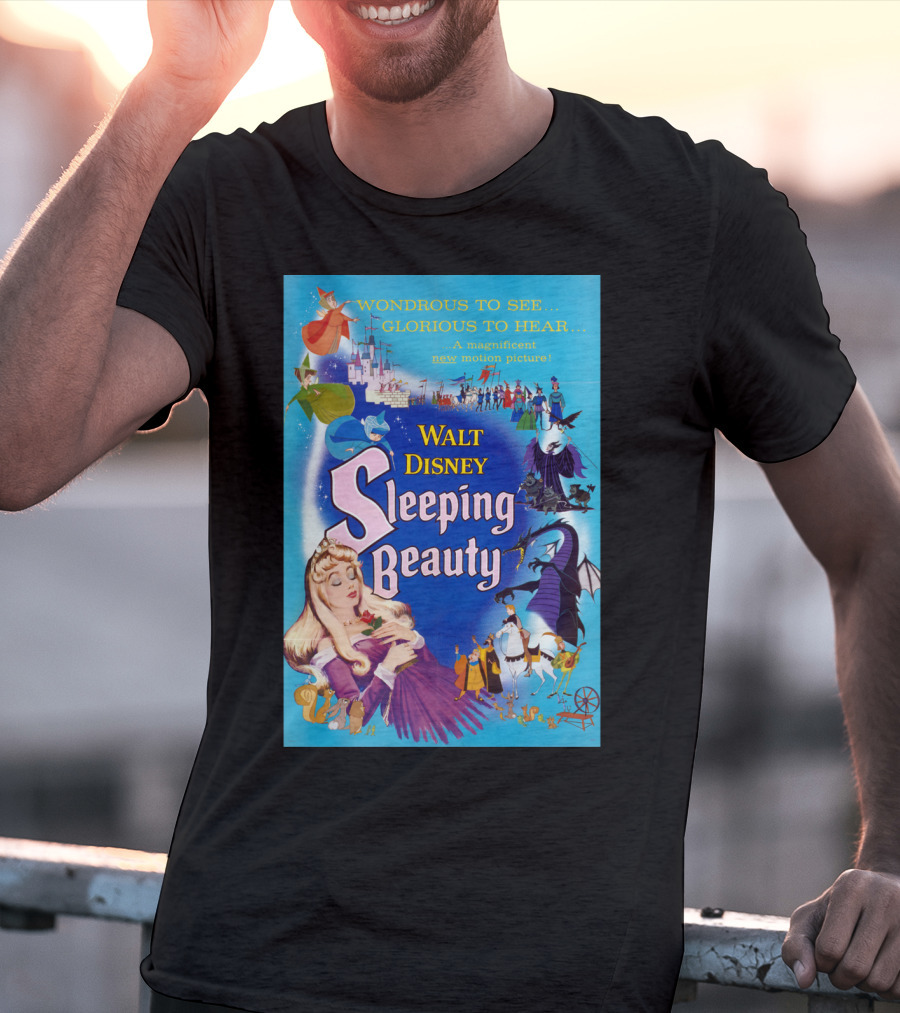 Walt Disney Sleeping Beauty Wondrous To See Glorious To Hear Motion Picture T-Shirt