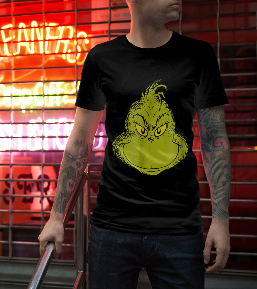 Dr Seuss Grinch Classic Face T-Shirt
