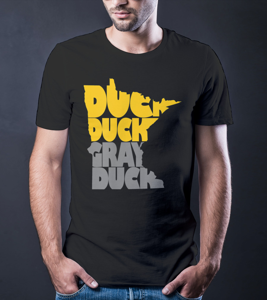 Duck Duck Gray Duck Minnesota Map T-Shirt