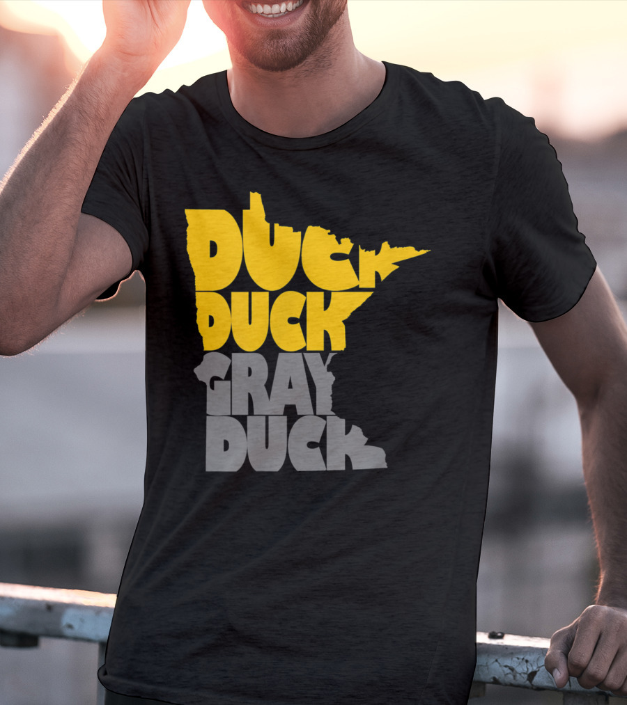 Duck Duck Gray Duck Minnesota Map T-Shirt