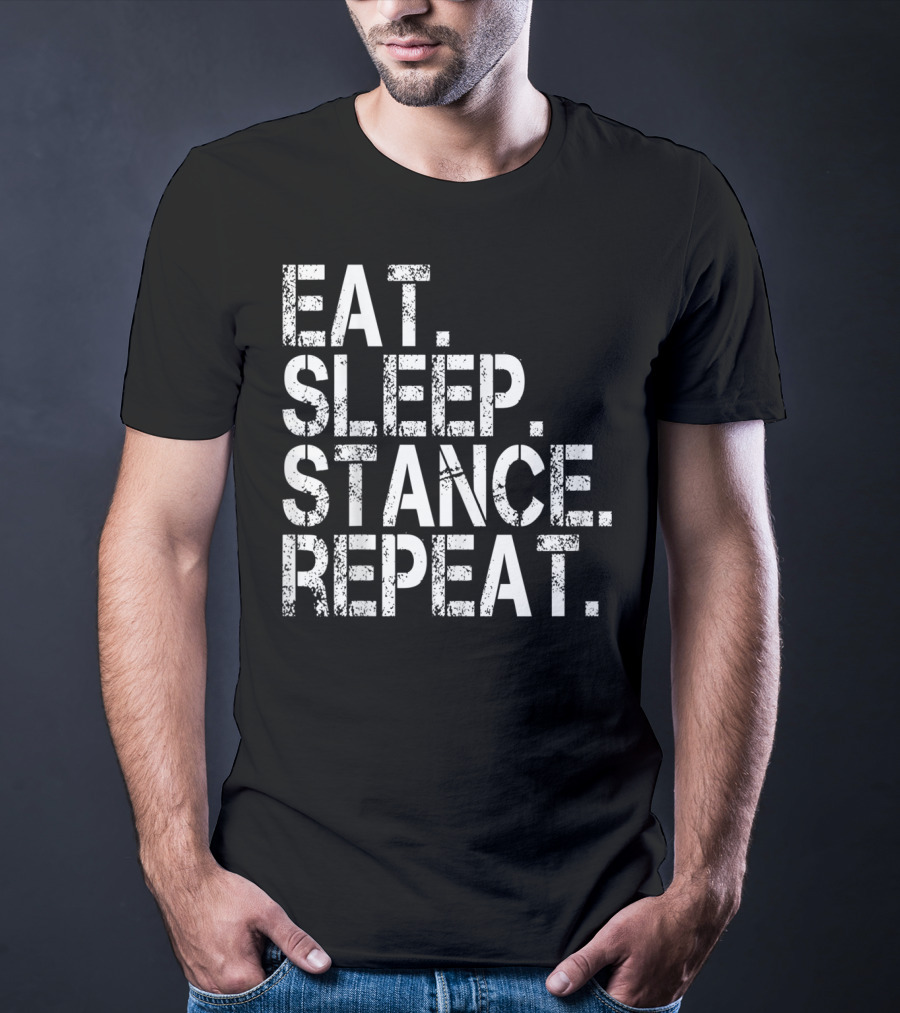 Eat Sleep Stance Repeat JDM Euro Classic Show Stance Life T-Shirt