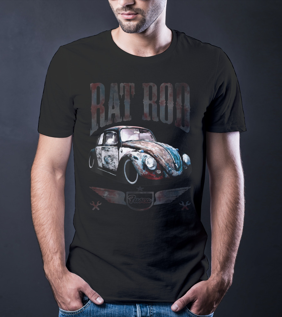 Fusca Rat Rod Classic Cars T-Shirt