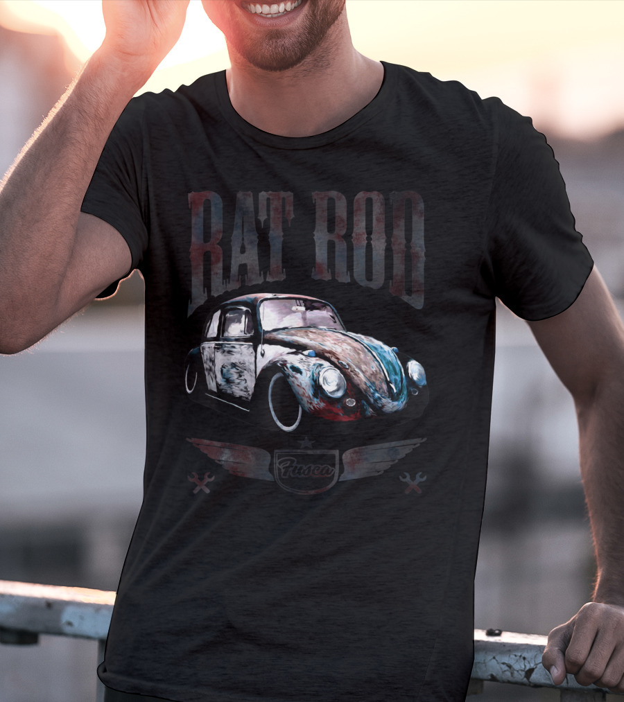 Fusca Rat Rod Classic Cars T-Shirt
