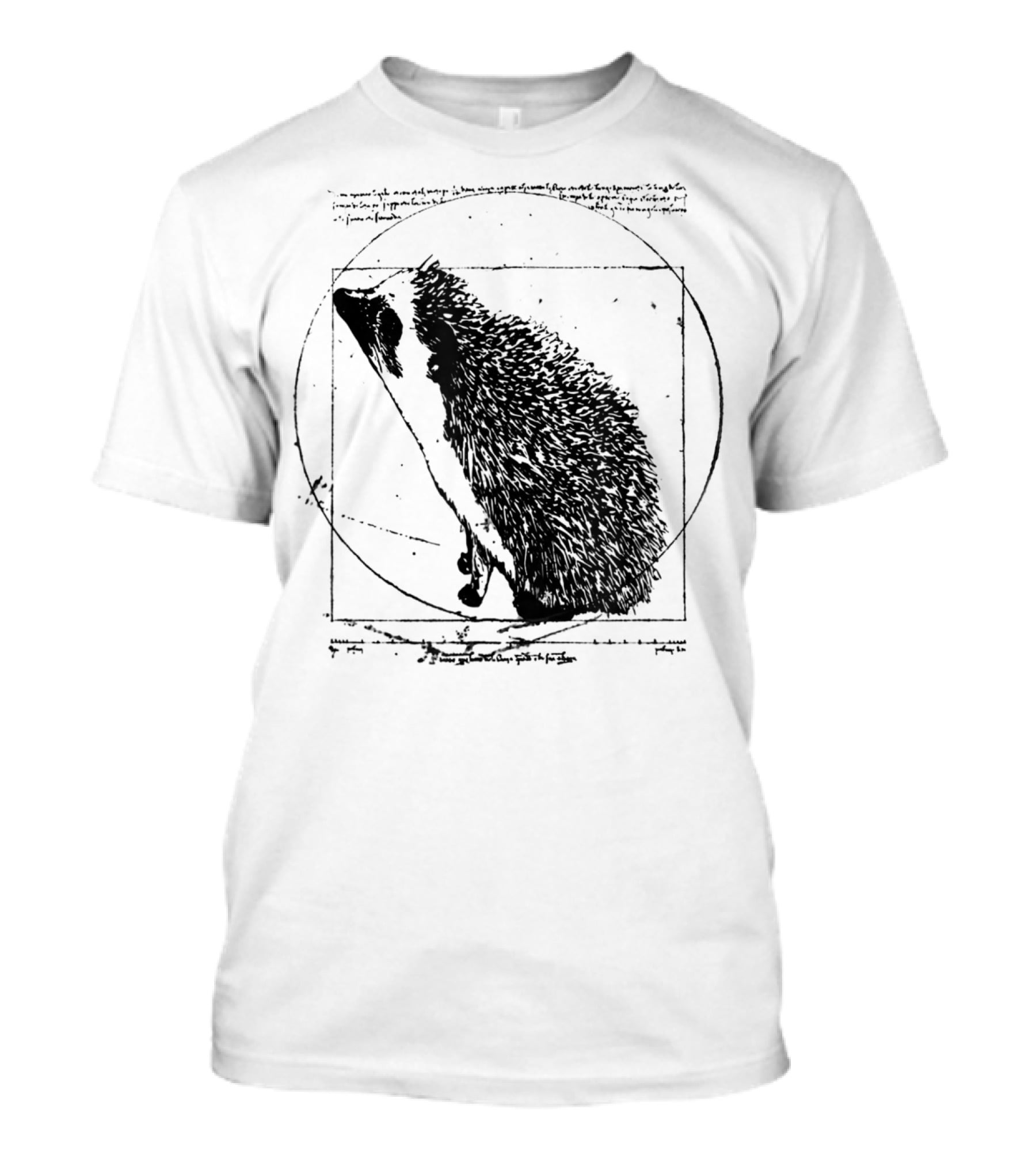 Vitruvian Hedgehog Vintage T-Shirt