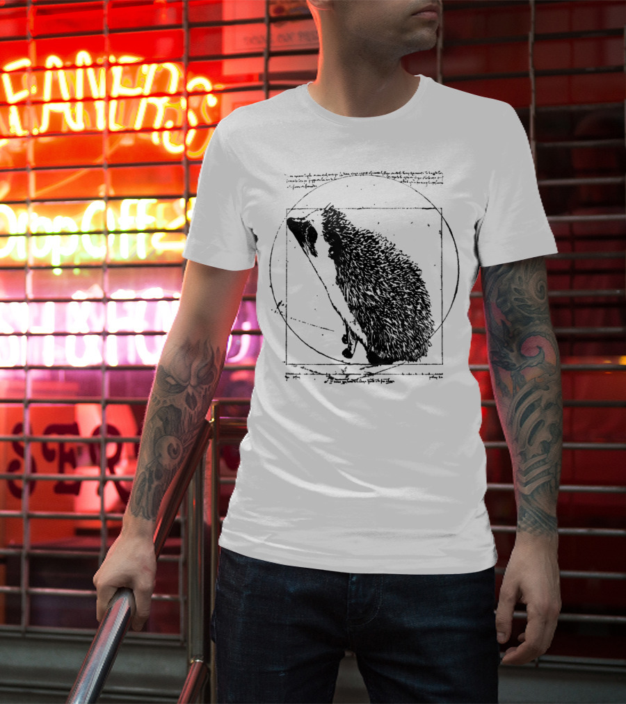 Vitruvian Hedgehog Vintage T-Shirt