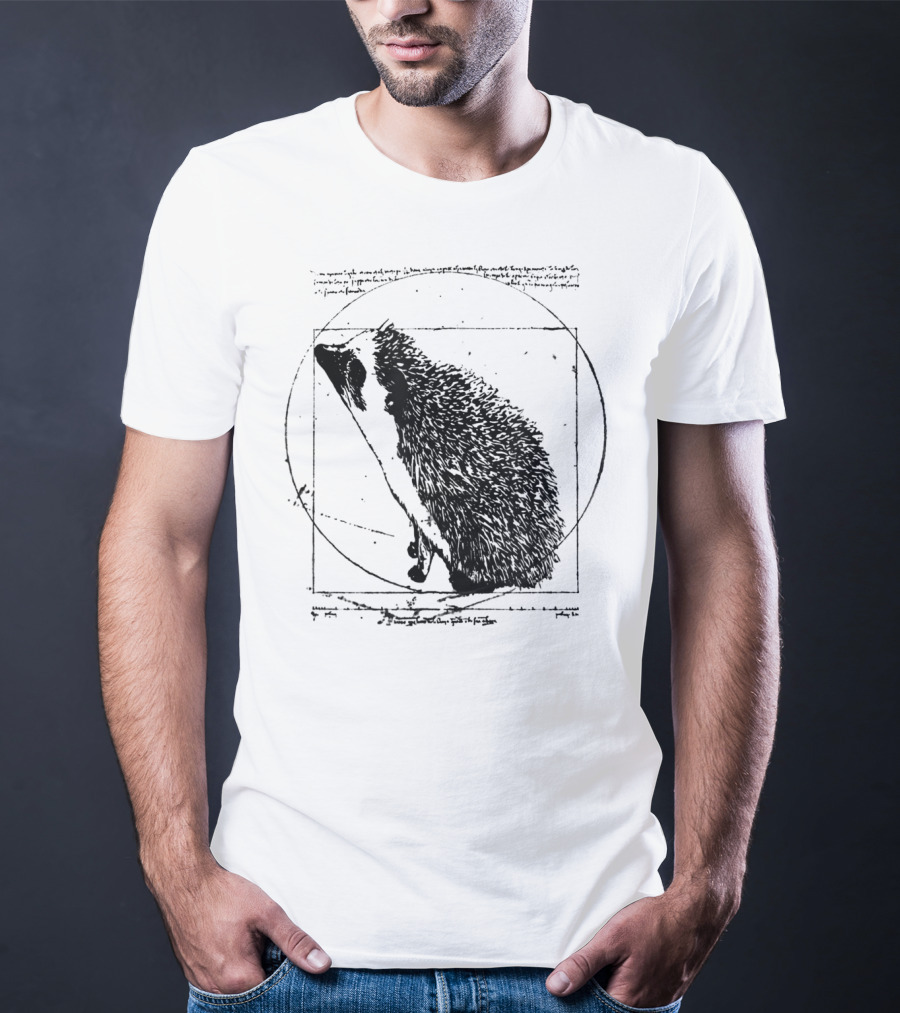Vitruvian Hedgehog Vintage T-Shirt
