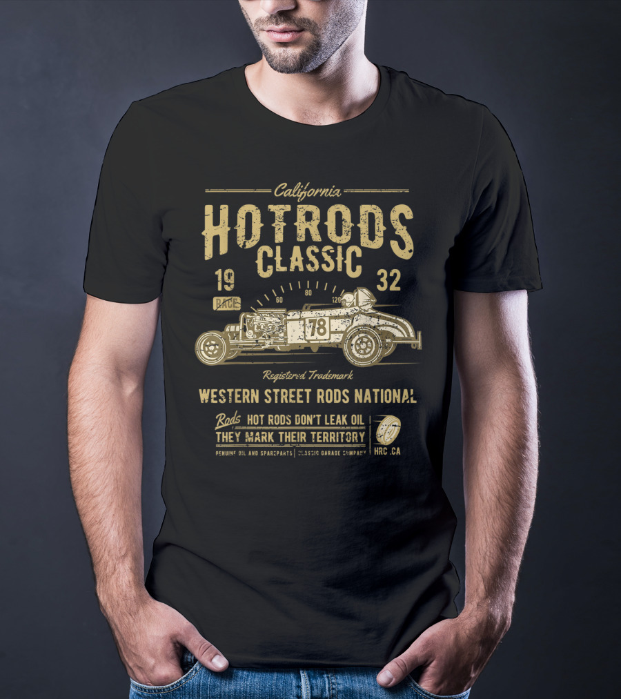 California Hot Rods Classic 1932 Western Street Rods National Race T-Shirt