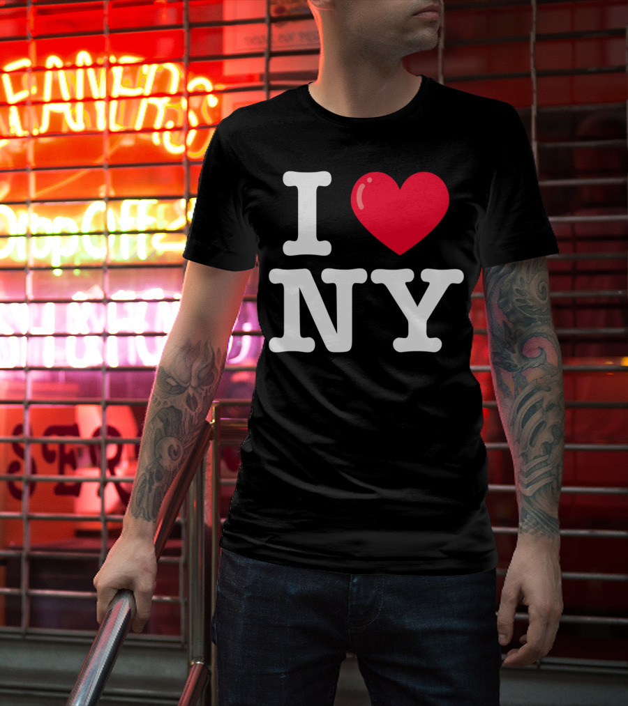 I Heart NY Classic Typewriter Font T-Shirt