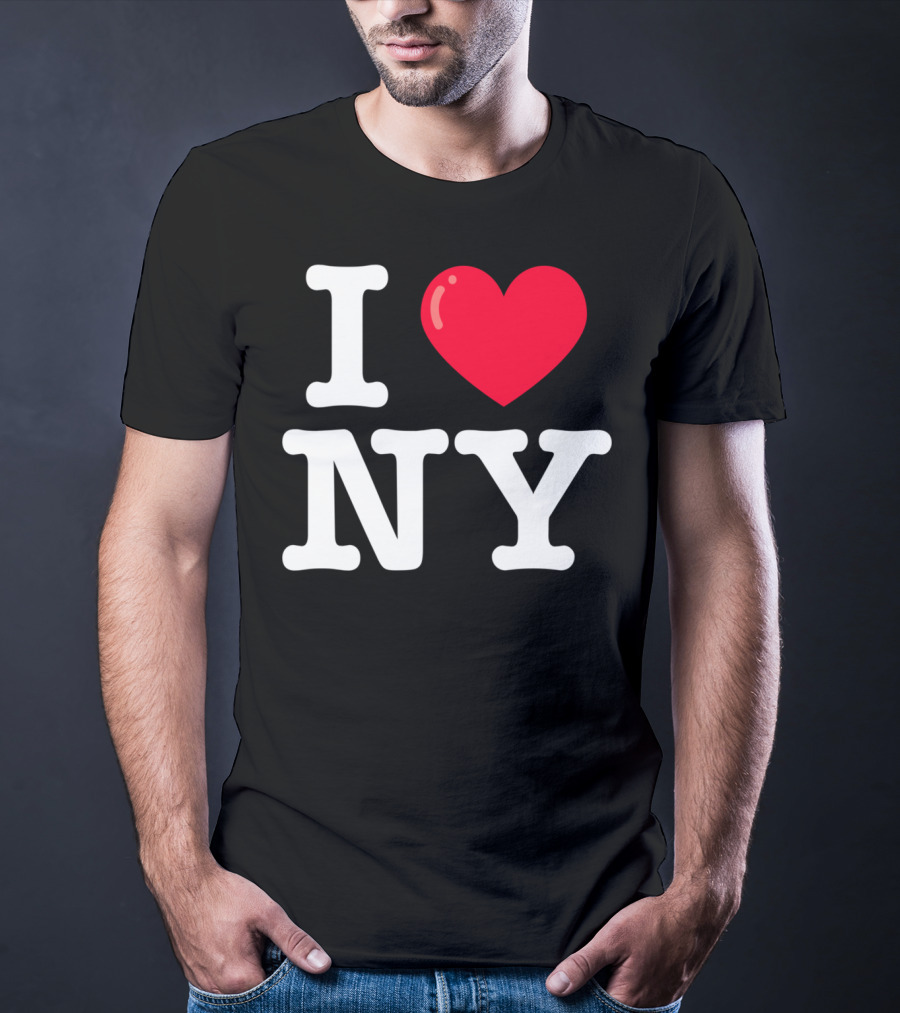 I Heart NY Classic Typewriter Font T-Shirt
