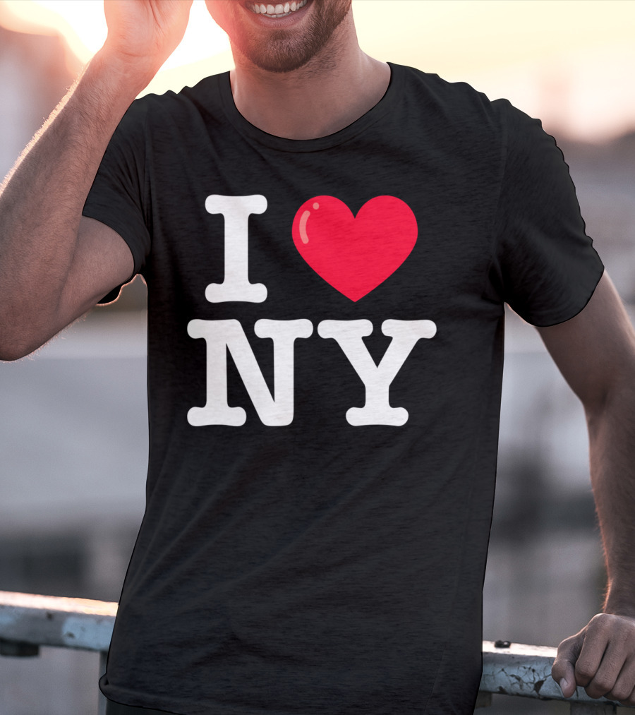 I Heart NY Classic Typewriter Font T-Shirt