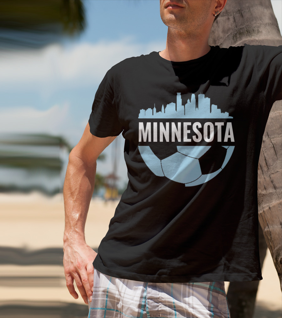 Minnesota Soccer Pride Futbol Skyline T-Shirt