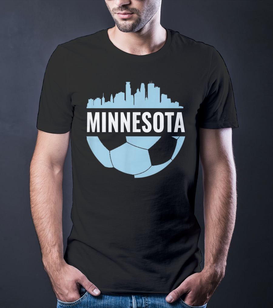 Minnesota Soccer Pride Futbol Skyline T-Shirt