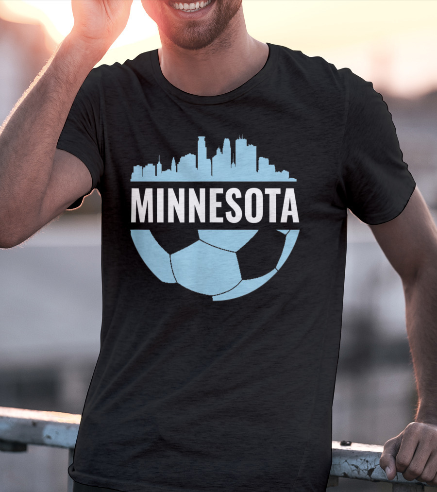 Minnesota Soccer Pride Futbol Skyline T-Shirt