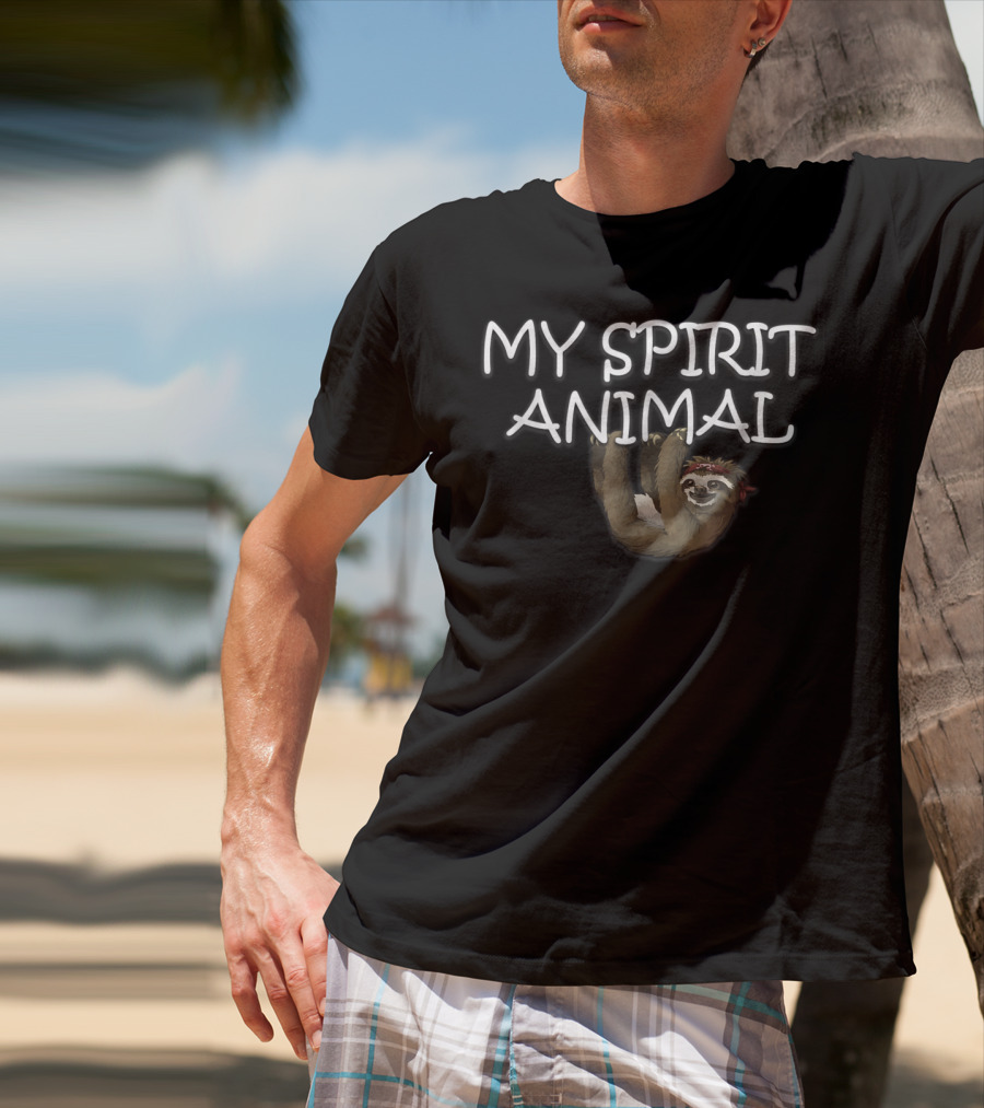 My Spirit Animal Sloth Cute Funny Hanging T-Shirt