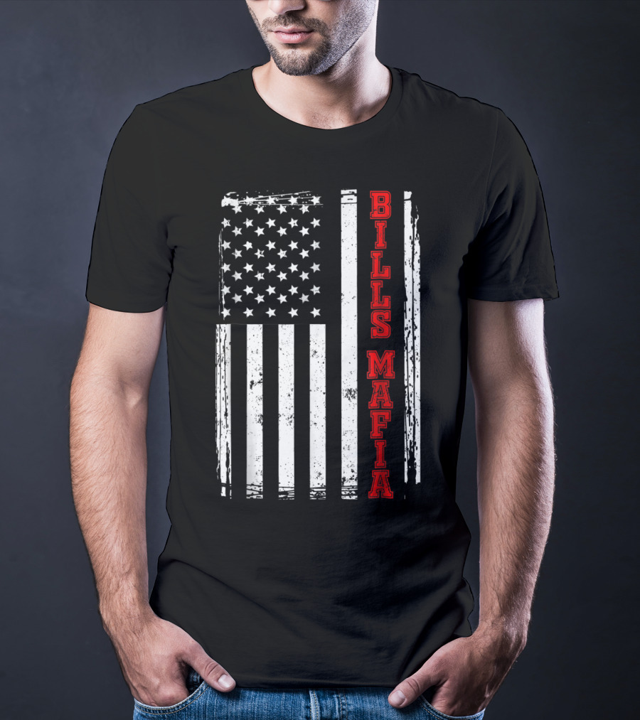 Bills Mafia USA Flag Buffalo T-Shirt