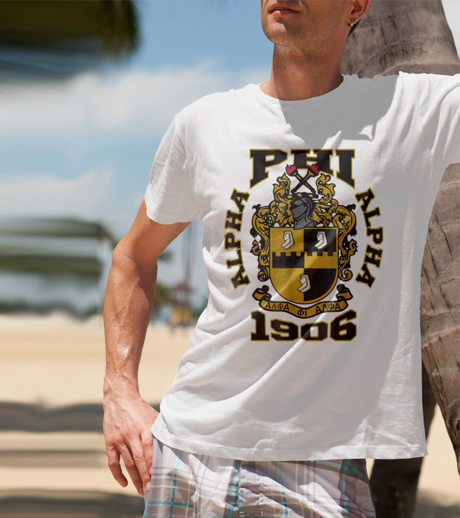 Alpha Phi Alpha Fraternity Crest 1906 ΑΦΑ T-Shirt