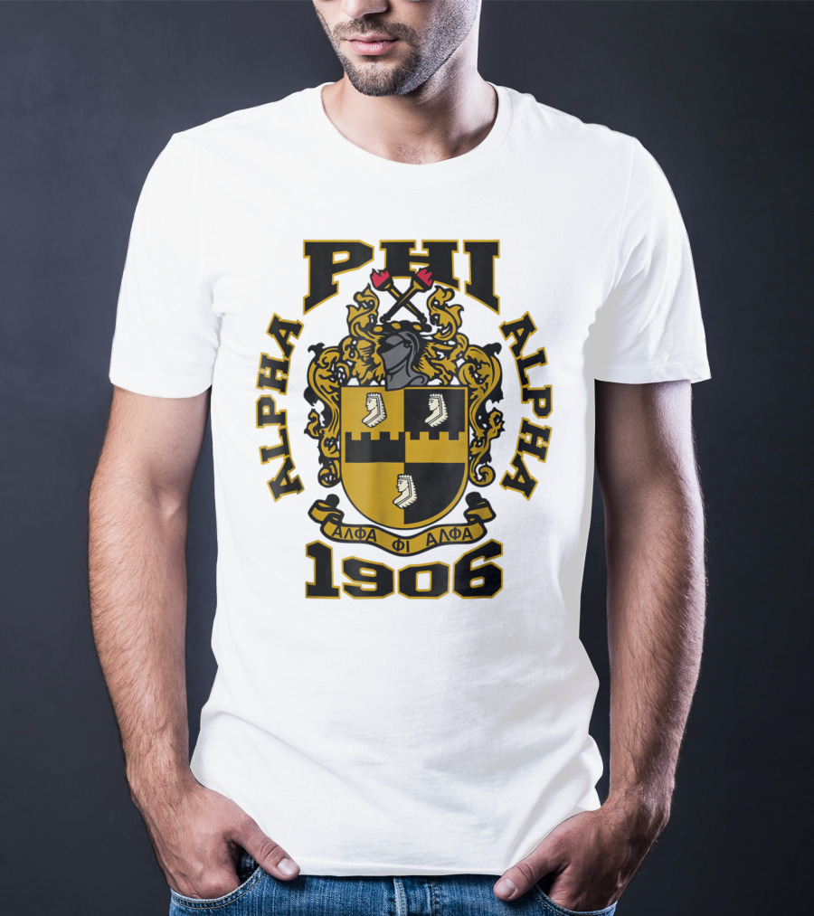 Alpha Phi Alpha Fraternity Crest 1906 ΑΦΑ T-Shirt