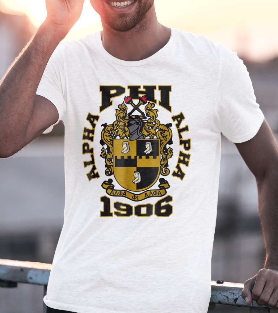 Alpha Phi Alpha Fraternity Crest 1906 ΑΦΑ T-Shirt