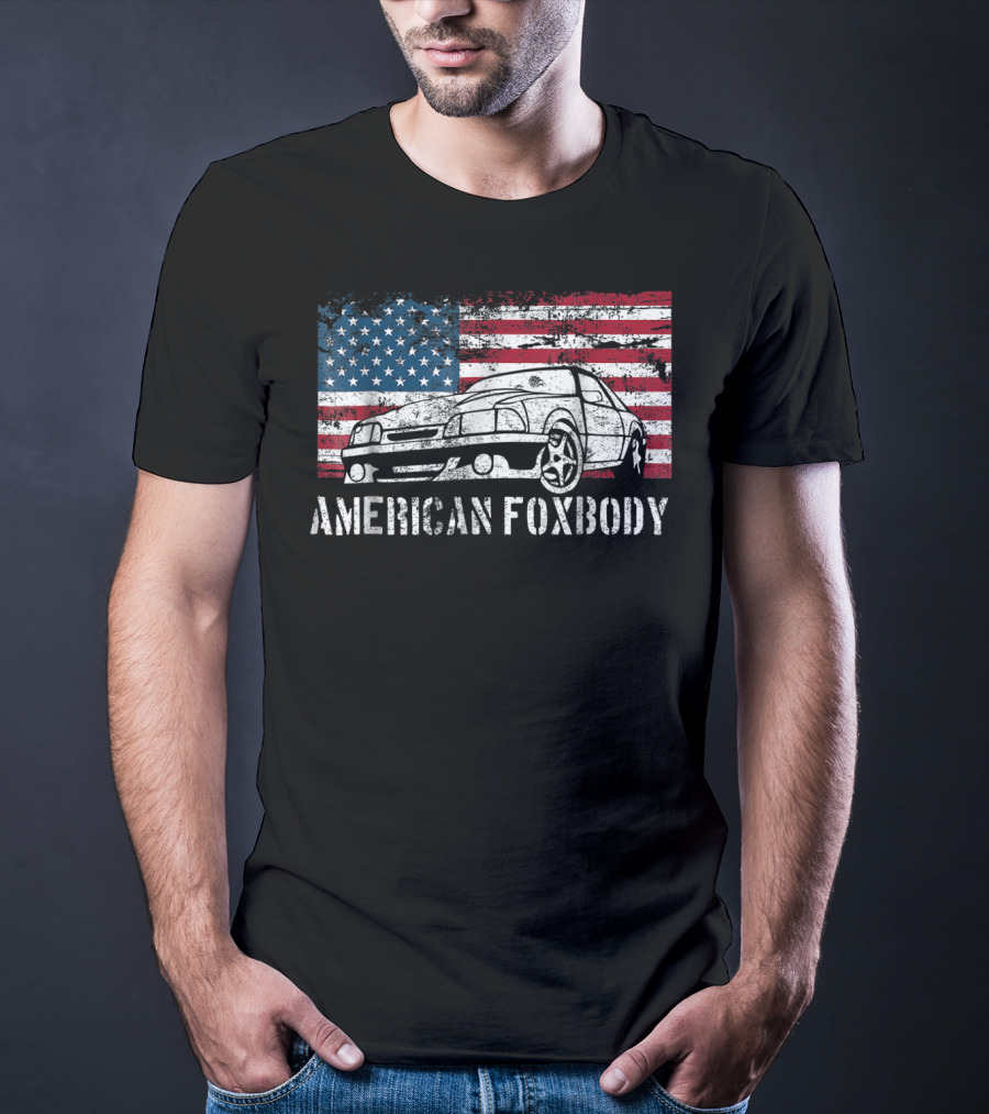 American Foxbody Muscle Car Flag T-Shirt