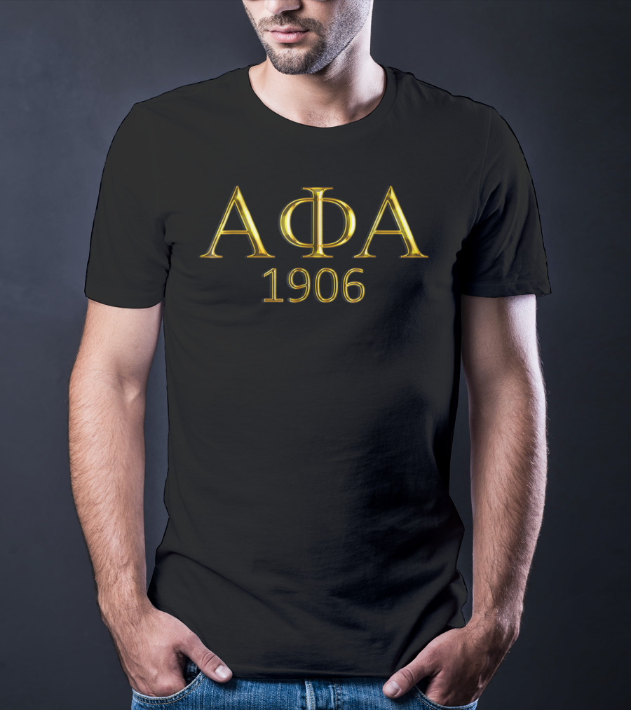 Alpha Phi Alpha ΑΦΑ 1906 Fraternity Greek Letters T-Shirt