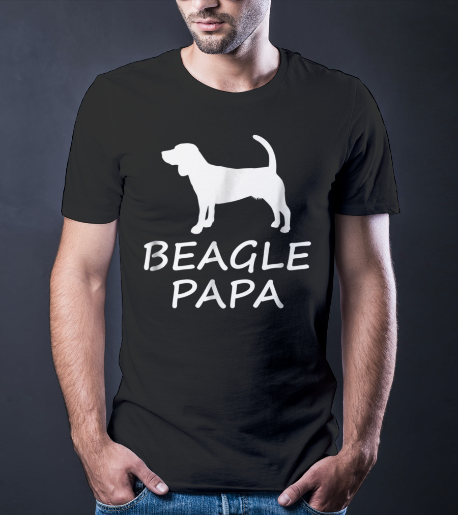 Beagle Papa Funny Beagle Lover Dog T-Shirt