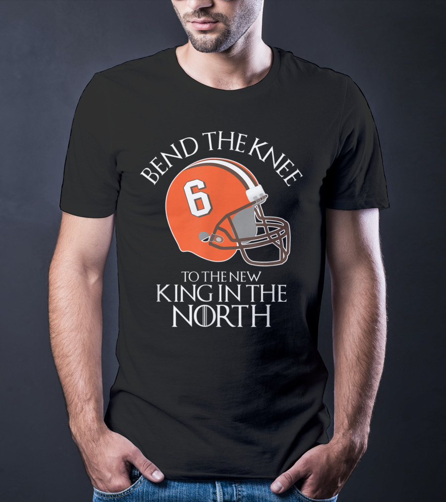 Bend The Knee 6 King In The North Football Helmet T-Shirt