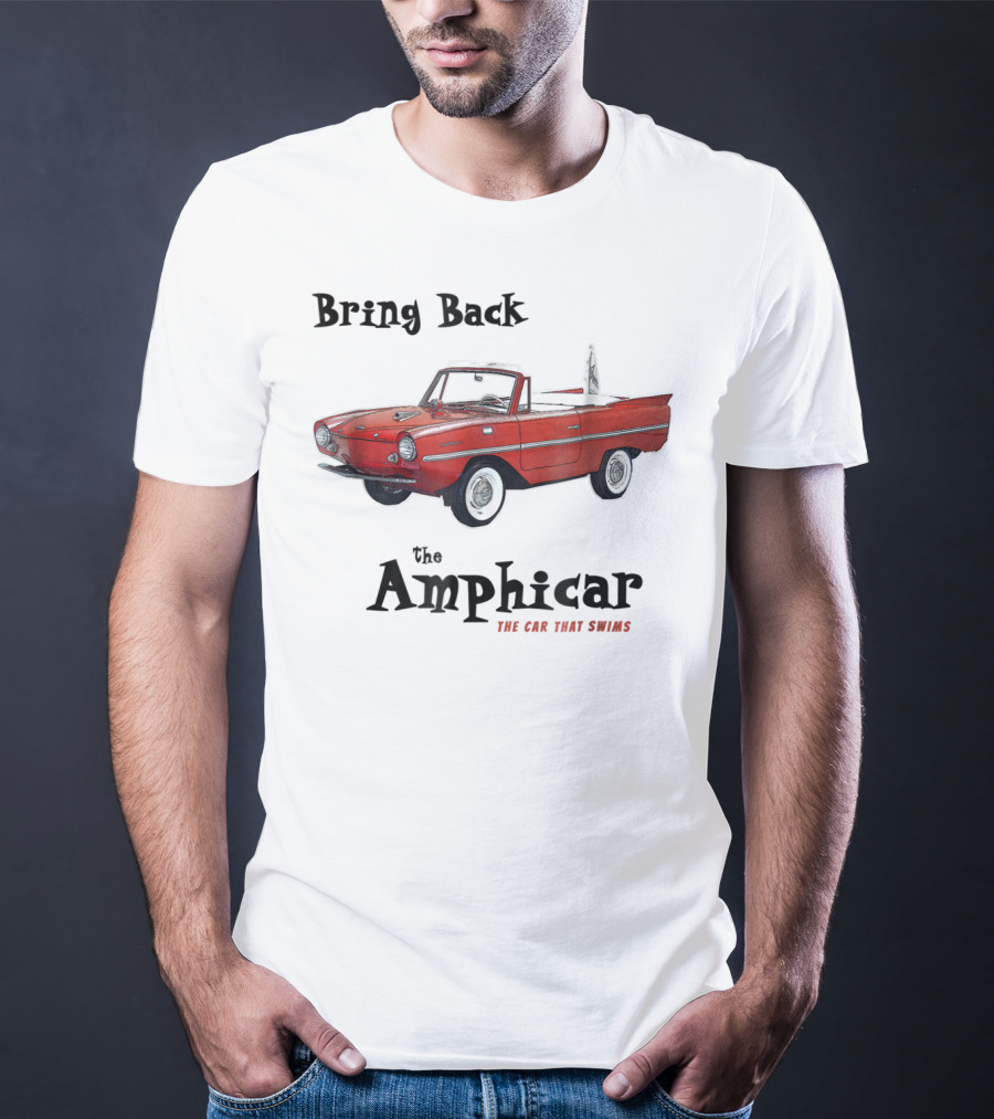 Bring Back The Amphicar The Car That Swims Red Vintage Convertible T-Shirt