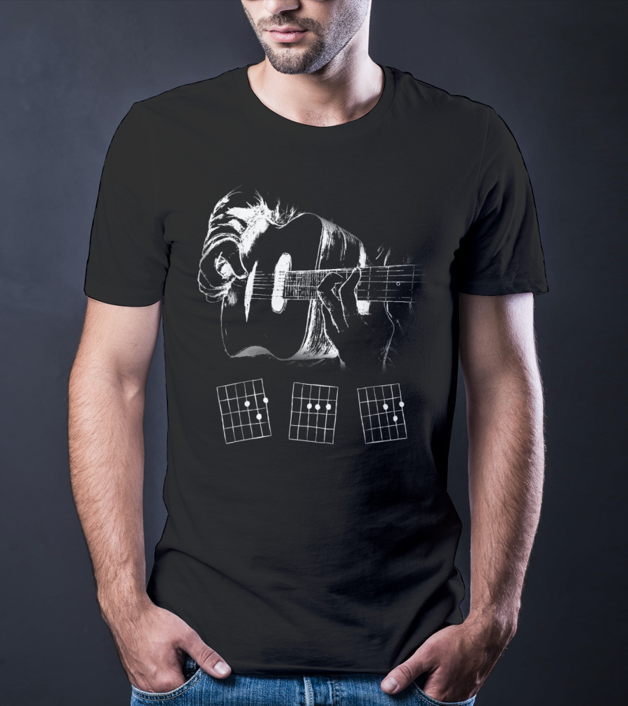 Dad Guitar Chords Diagram T-Shirt