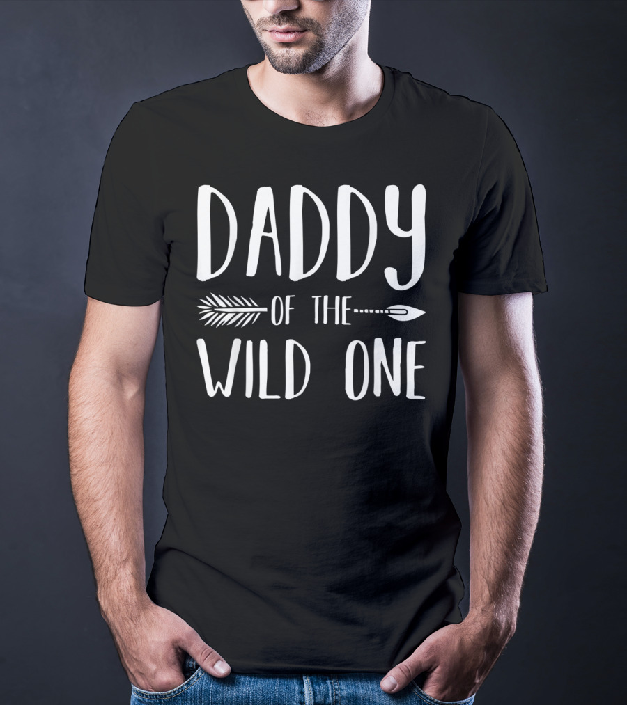 Daddy Of The Wild One Arrow Birthday Party T-Shirt