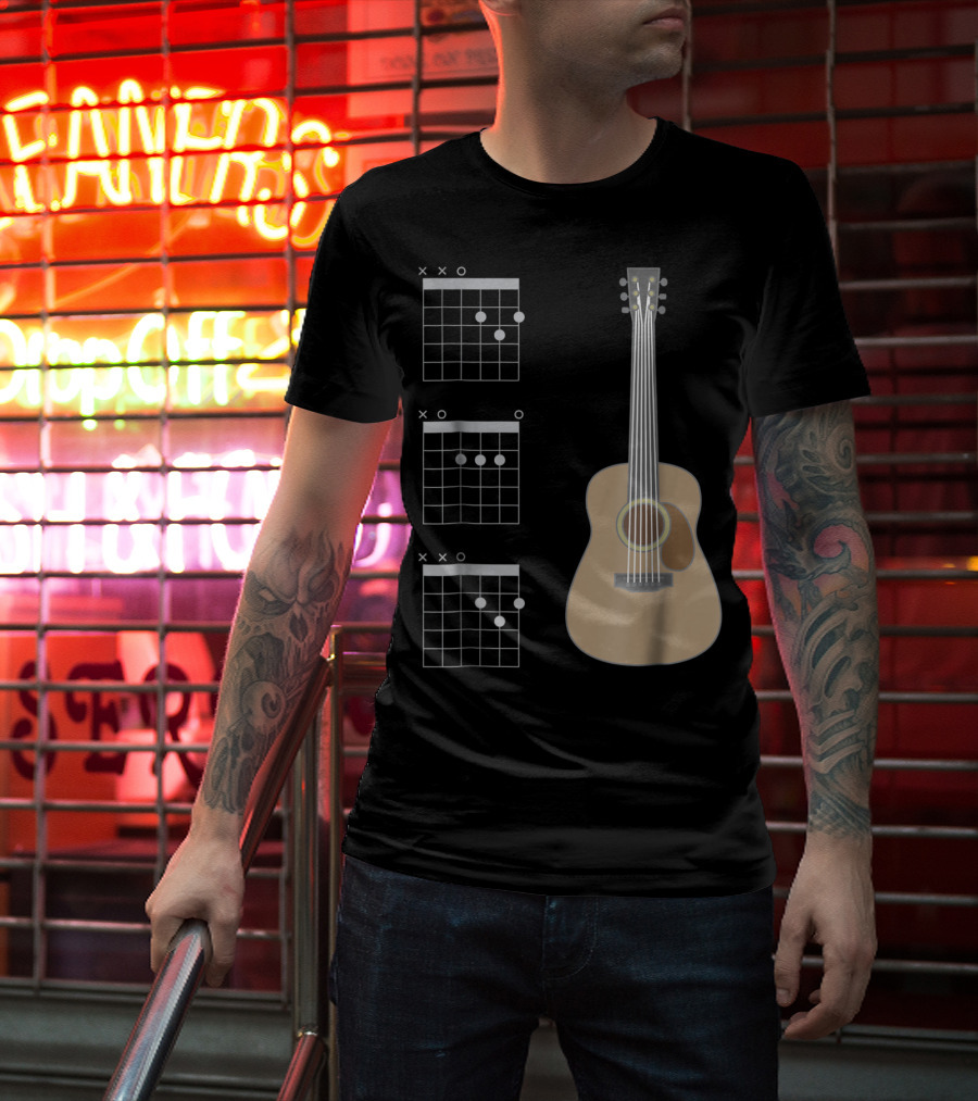 Dad Great Acoustic Guitar Chords T-Shirt