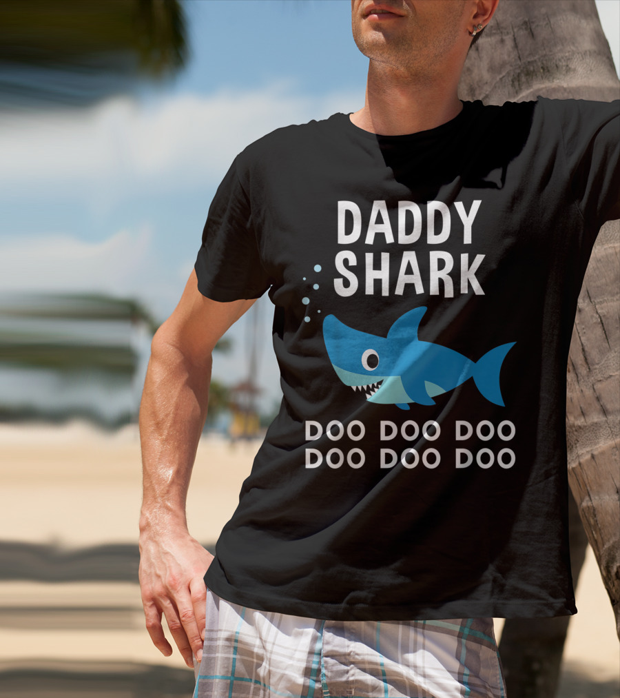 Daddy Shark Doo Doo Doo Song Lyrics Shark T-Shirt