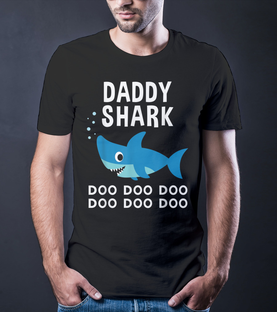 Daddy Shark Doo Doo Doo Song Lyrics Shark T-Shirt