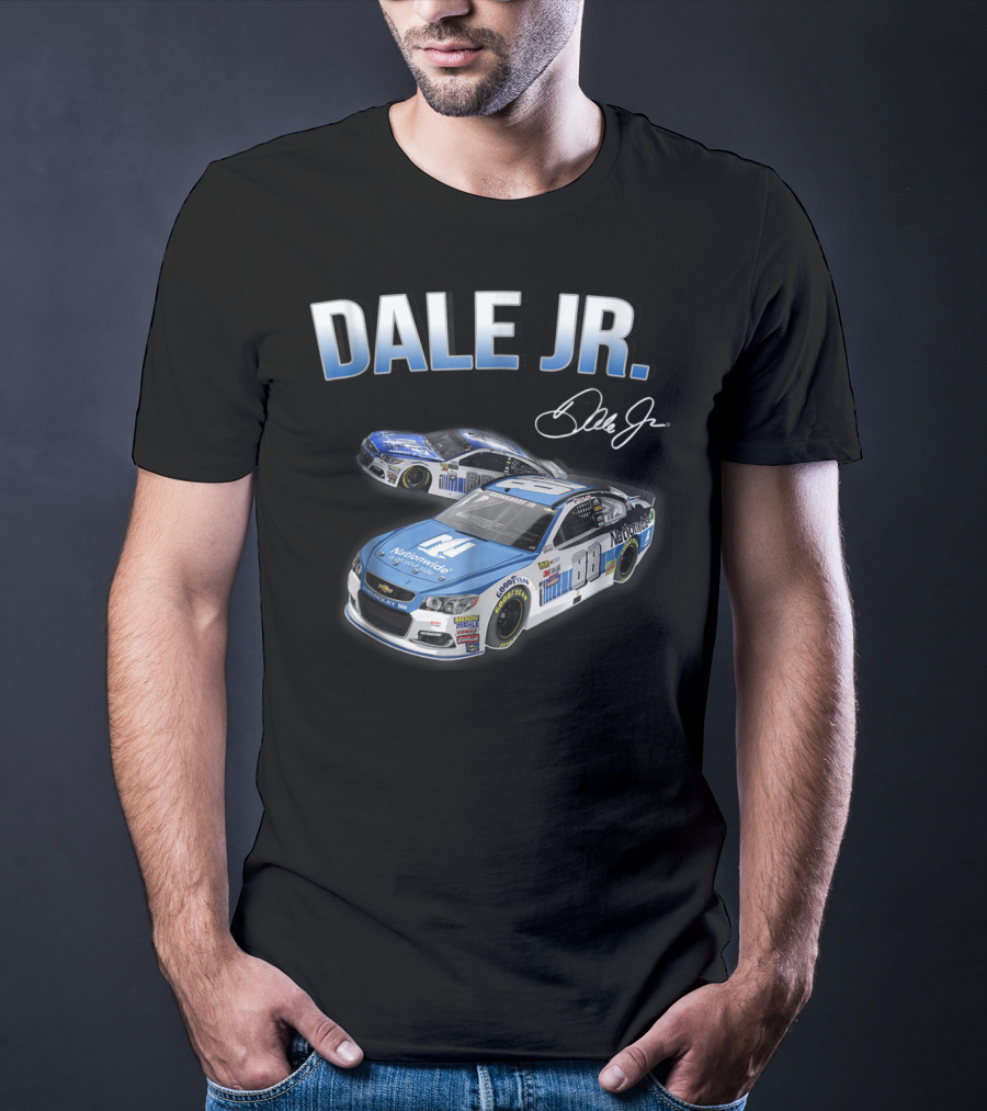 Dale Earnhardt Jr Fan For Life Nationwide Car Signature T-Shirt