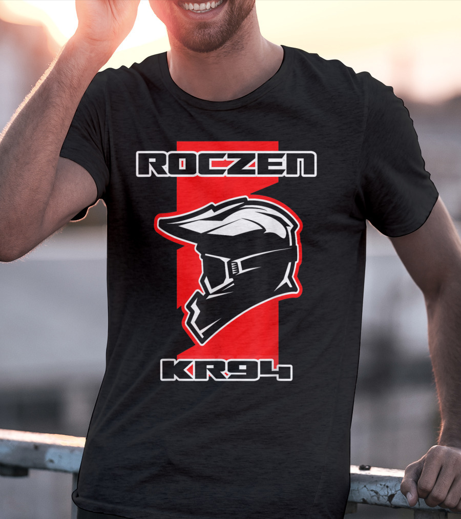 Roczen KR94 Dirt Bike Racing Red With Helmet And Goggles T-Shirt