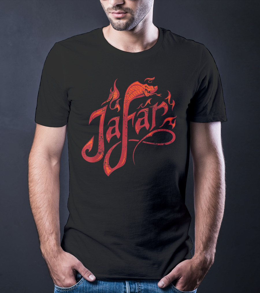 Jafar Snake Flame Design Disney Aladdin Live Action T-Shirt
