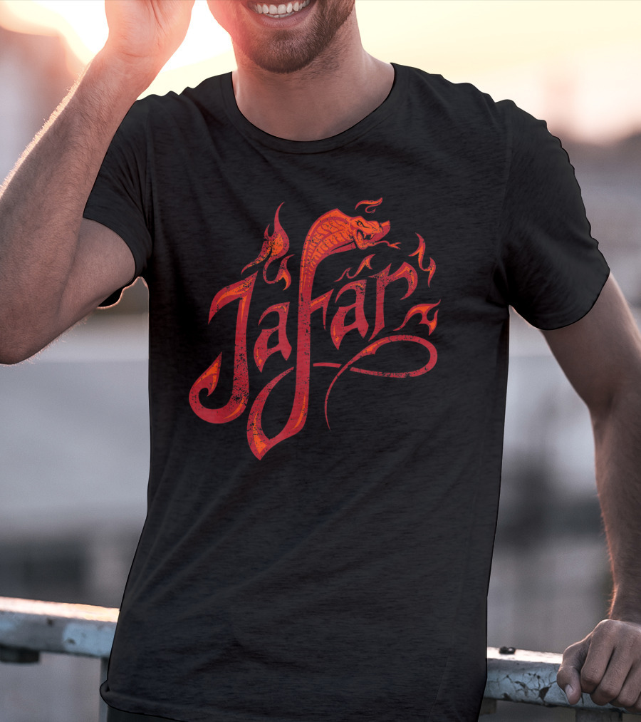 Jafar Snake Flame Design Disney Aladdin Live Action T-Shirt