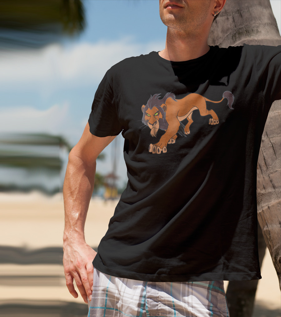 Disney The Lion King Scar Prowling Iconic Villain T-Shirt