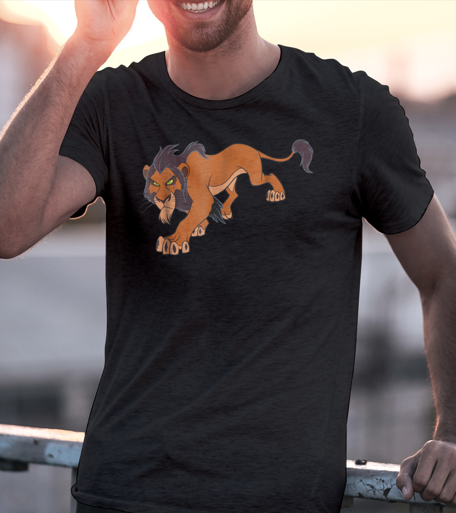 Disney The Lion King Scar Prowling Iconic Villain T-Shirt