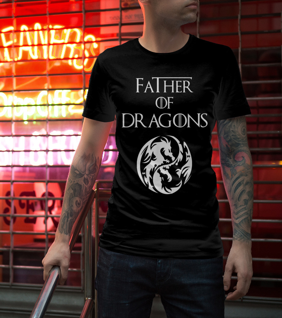Father Of Dragons Yin Yang T-Shirt