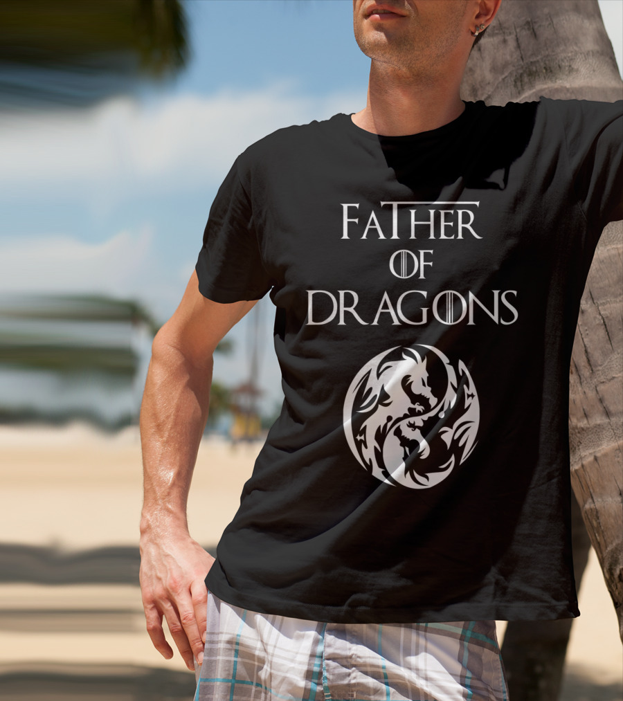 Father Of Dragons Yin Yang T-Shirt