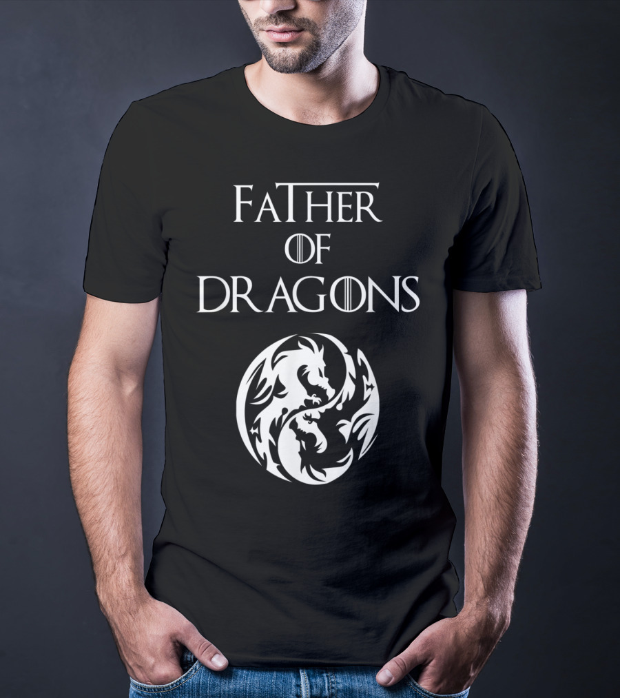 Father Of Dragons Yin Yang T-Shirt
