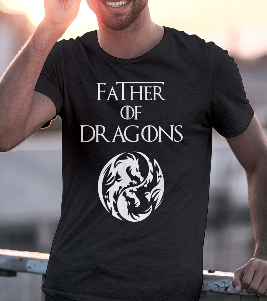 Father Of Dragons Yin Yang T-Shirt