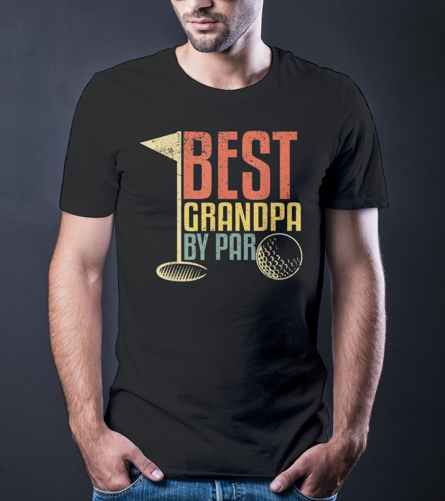 Best Grandpa By Par Funny Father's Day For Golf Lovers T-Shirt
