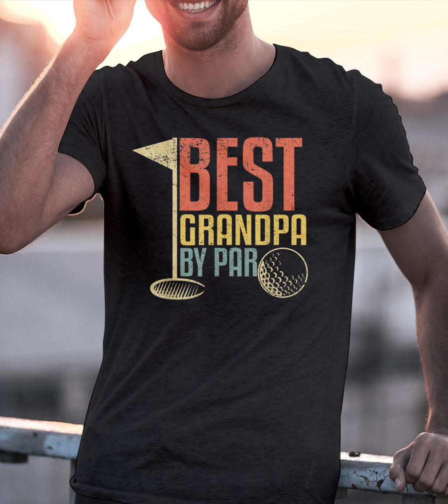 Best Grandpa By Par Funny Father's Day For Golf Lovers T-Shirt