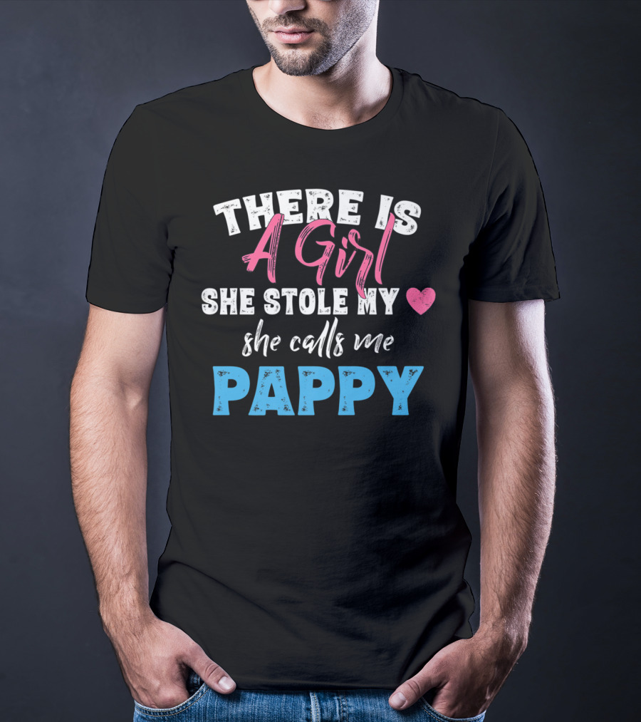 A Girl She Stole My Heart She Calls Me Pappy T-Shirt