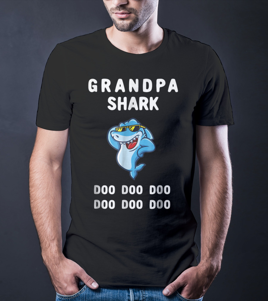Grandpa Shark Doo Doo Doo Sunglasses Fun Grandpa Shark Doo Doo Doo T-Shirt