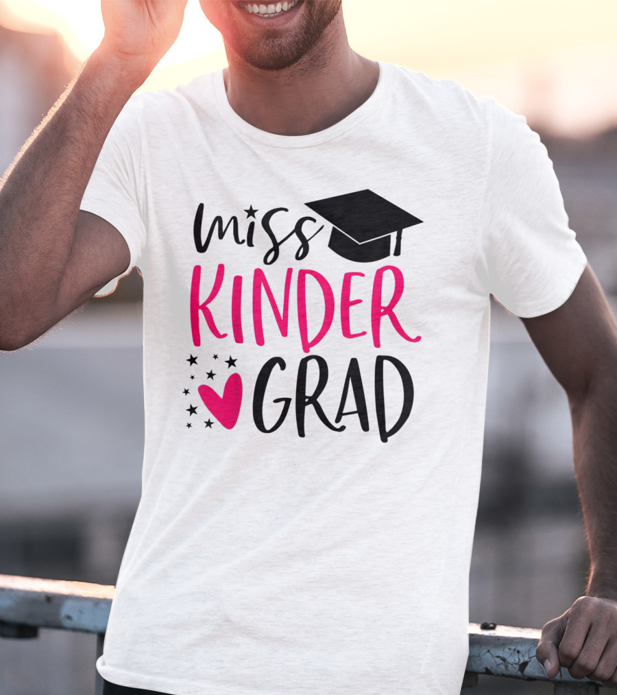 Miss Kinder Grad Kindergarten Graduation Girl T-Shirt